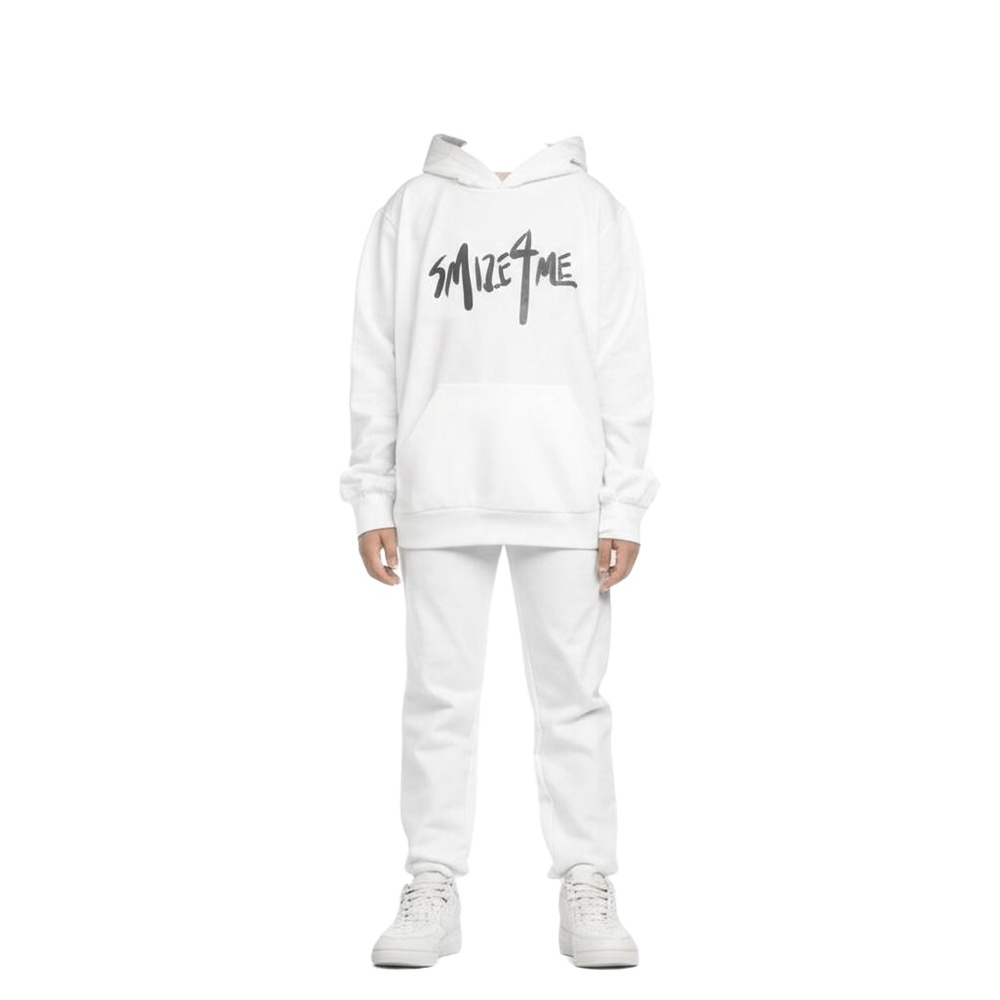 MODELLAND XS Hoodie White Girls Smize Graphic Cozy Fashion
